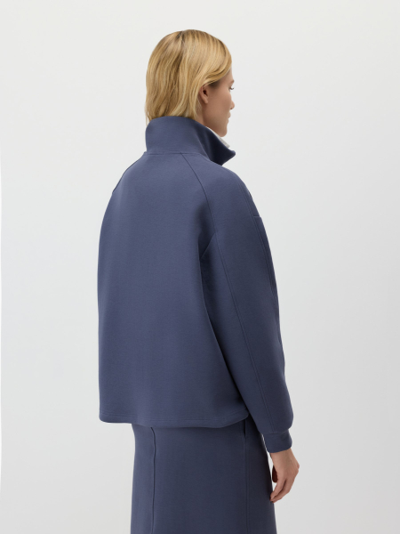 Свитшот с воротником-стойкой Conso, цвет: синий,  купить онлайн