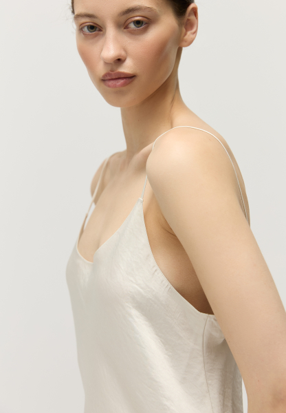 Топ на тонких бретелях AROUND, цвет: жемчужный, 269_62VPE02 купить онлайн