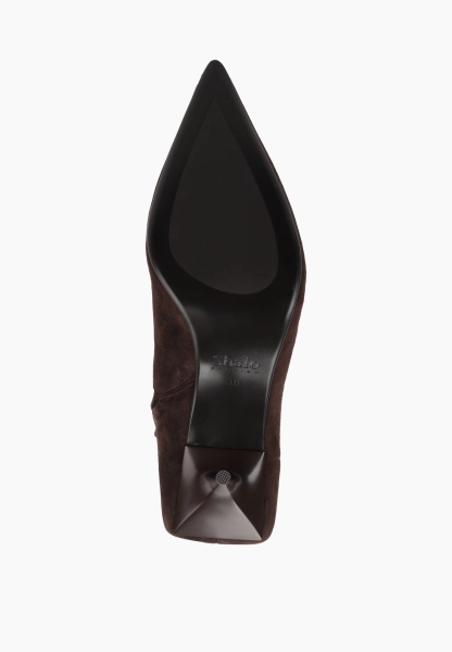 Ботильоны из натуральной замши SBALO, цвет: шоколадный SJD10 купить онлайн