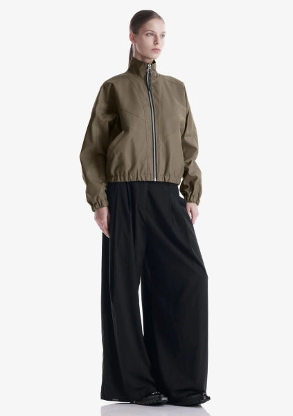 Бомбер из экокожи KRAKATAU, цвет: мох, Qw519A-515 купить онлайн