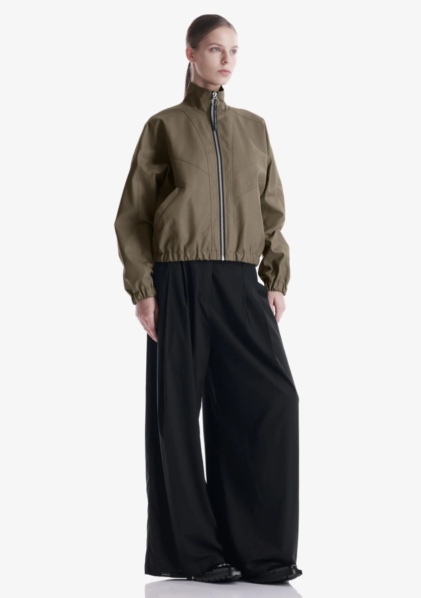 Бомбер из экокожи KRAKATAU, цвет: мох, Qw519A-515 купить онлайн