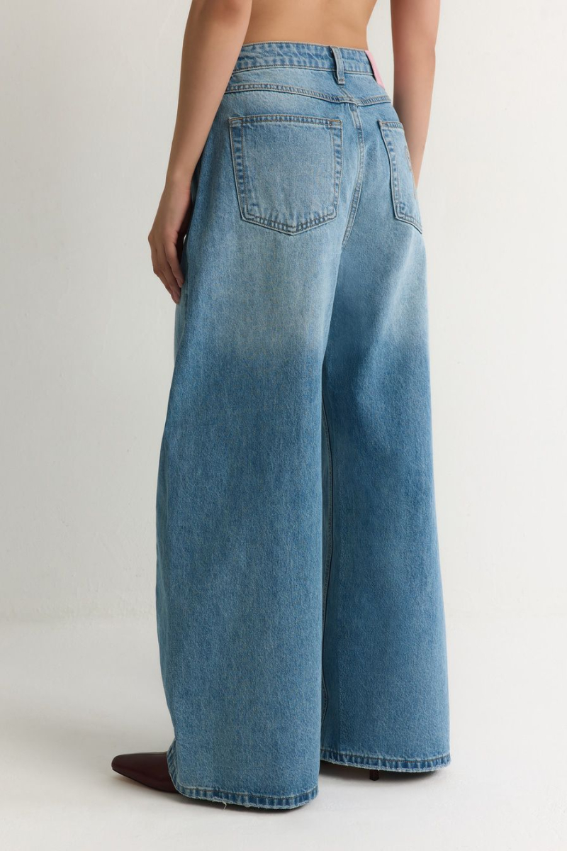 Джинсы из 100% хлопка TOPTOP, цвет: голубой, TT.036.18849.600 купить онлайн