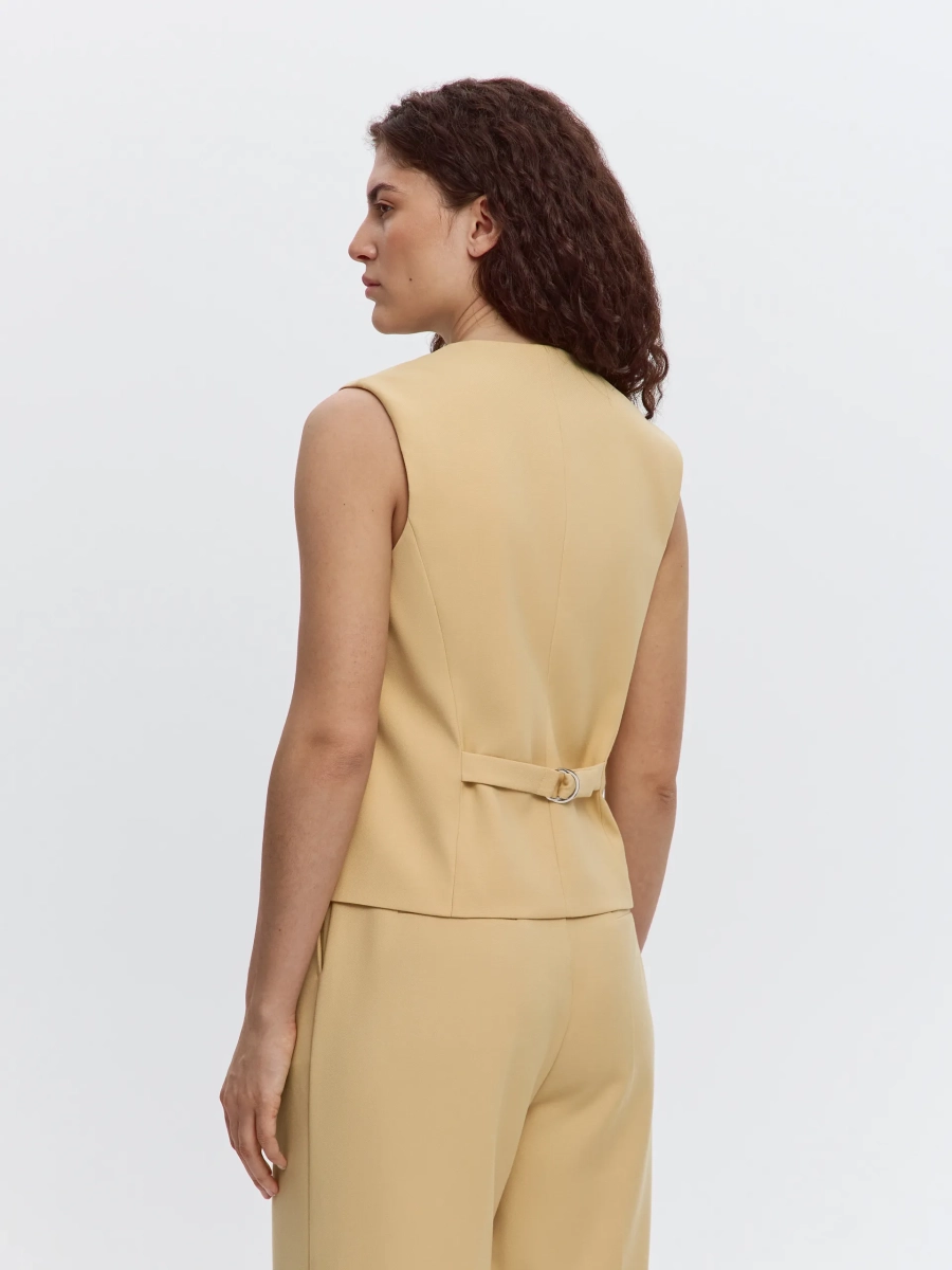 Жилет прямого силуэта ANNA PEKUN, цвет: Желтый, 11.2626.200 купить онлайн