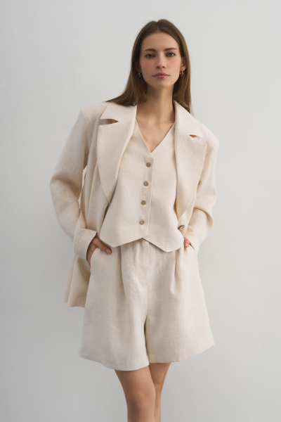 Жилет льняной Pearl PURE LINEN, цвет: жемчуг  купить онлайн