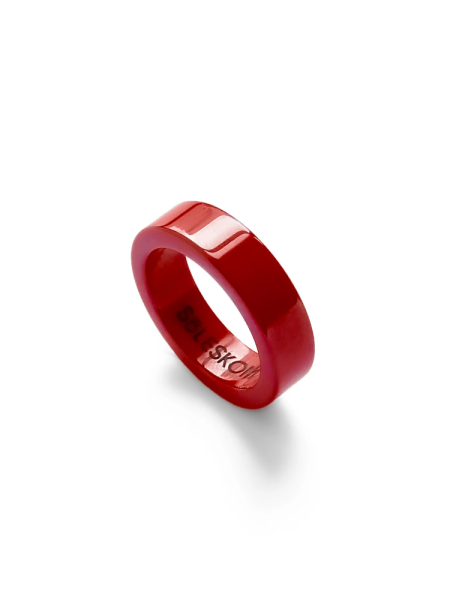 Керамическое кольцо "Dark red"