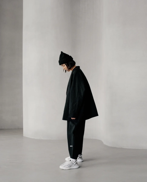 Брюки KINOMO OVERSIZE PANTS TASLAN/BLACK