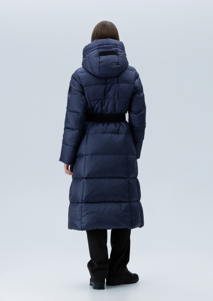 Длинный пуховик LAPLANDIA, цвет: синий, 569 купить онлайн