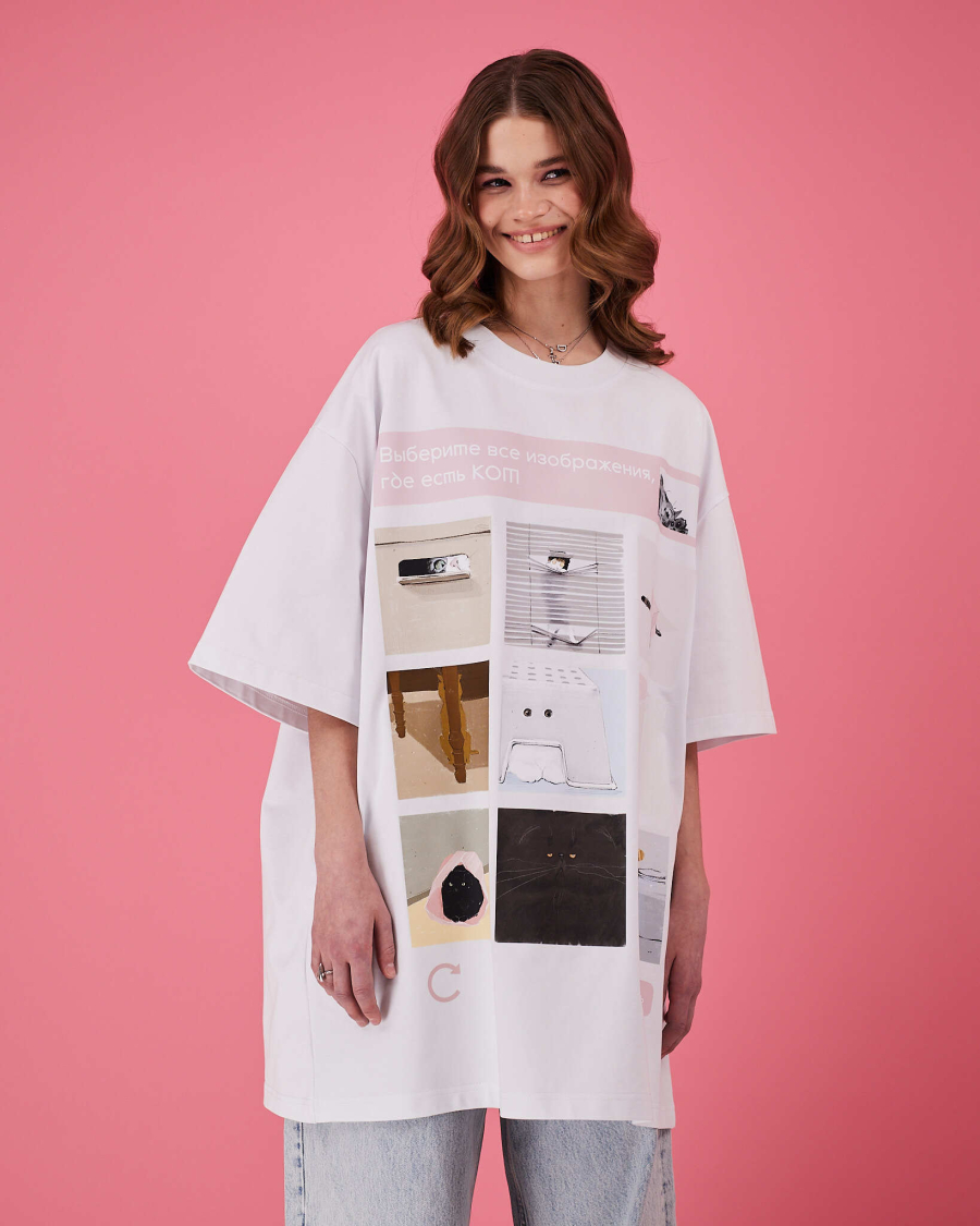 Футболка Капча TABOO, цвет: белый, TsCapchaW купить онлайн