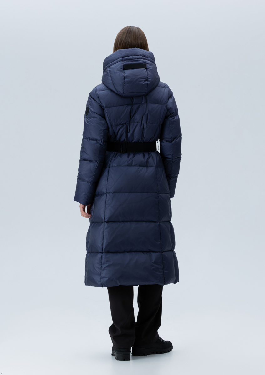 Длинный пуховик LAPLANDIA, цвет: синий, 569 купить онлайн