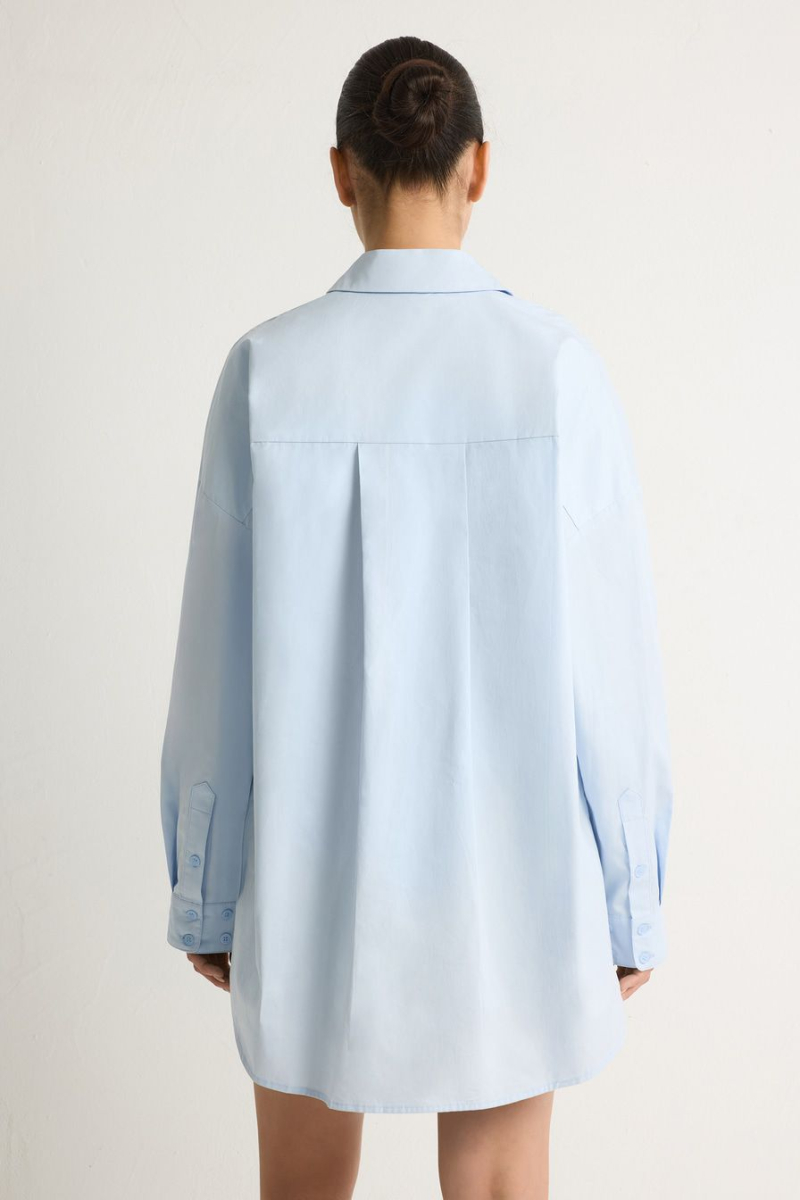 Рубашка из 100% хлопка TOPTOP, цвет: голубой, TT.021.19147.600 купить онлайн