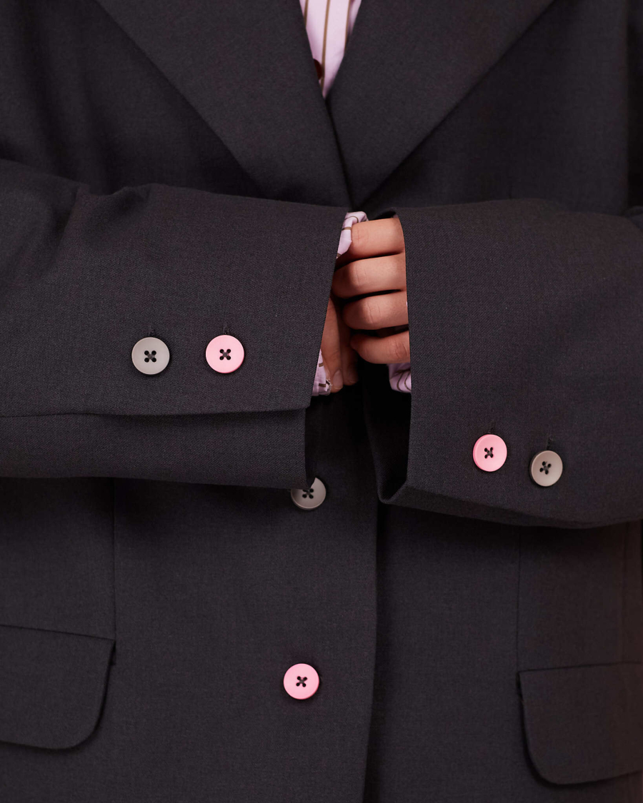 Пиджак макси TABOO, цвет: серый, Blzr03 купить онлайн