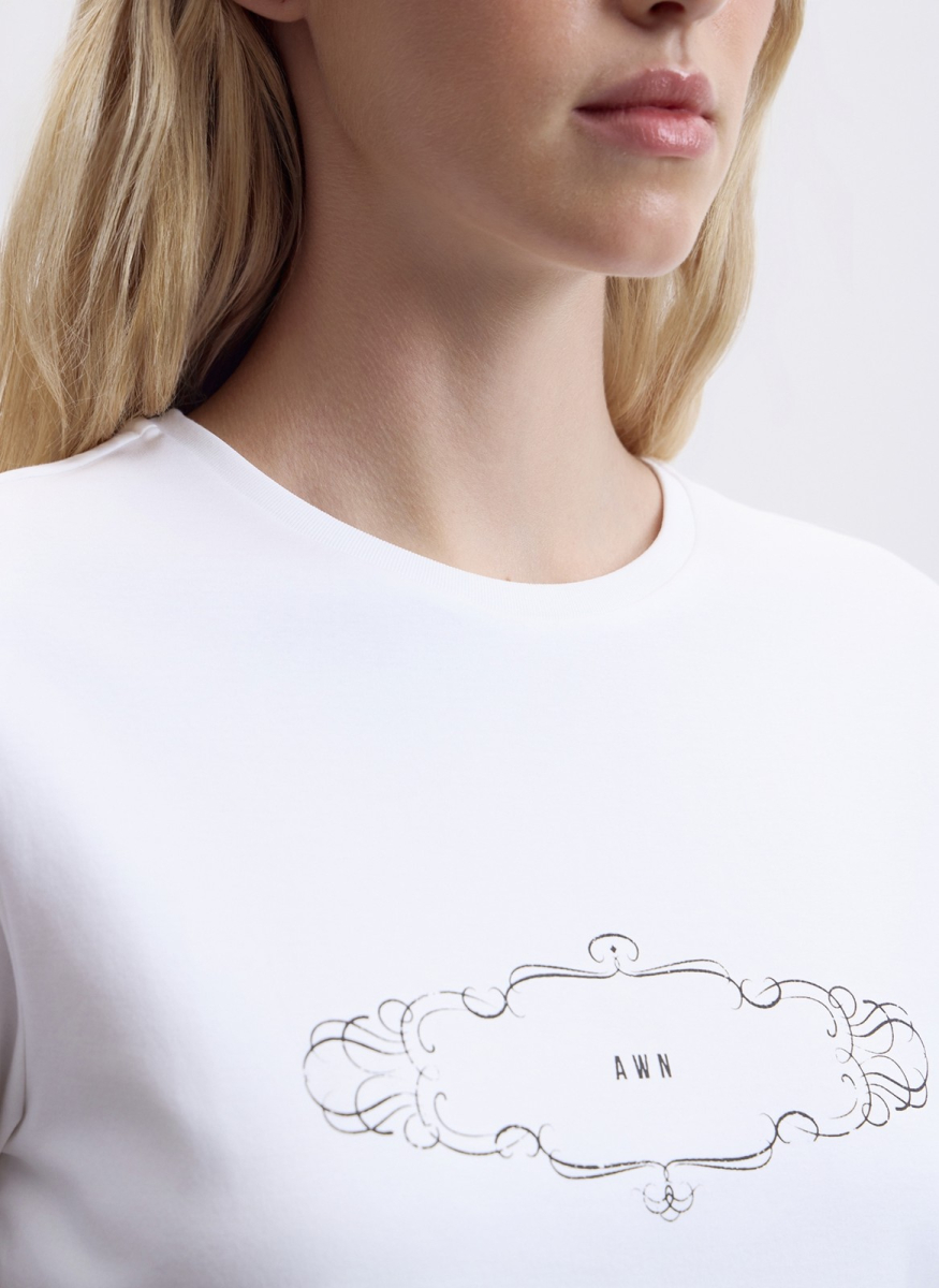 Футболка мини с принтом ALL WE NEED, цвет: молочный, 2604W2112-21 купить онлайн