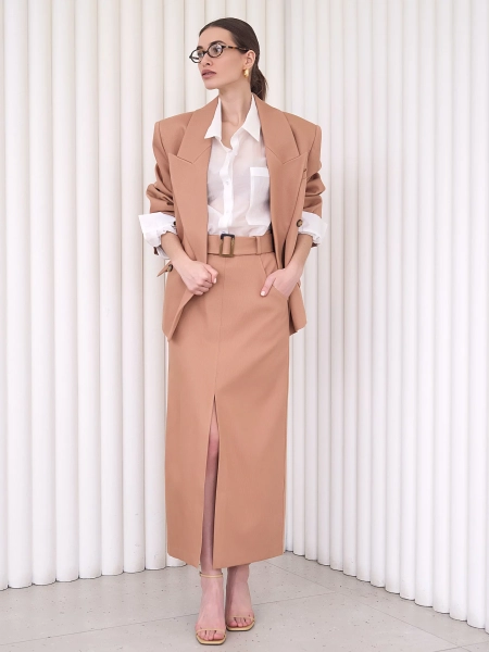 Блуза-рубашка воздушная I.B.W., цвет: молочный, BL030 купить онлайн