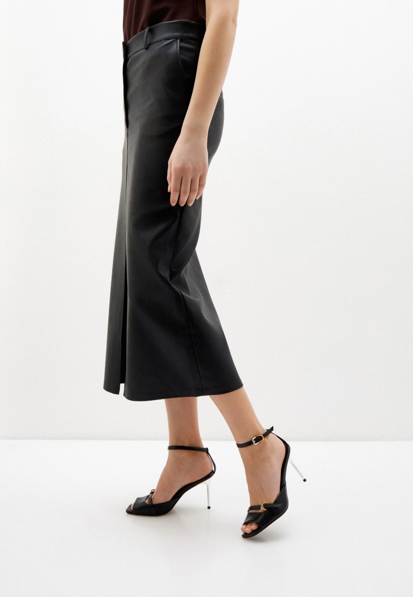 Босоножки из натуральной кожи SBALO, цвет: Черный SJD7 купить онлайн