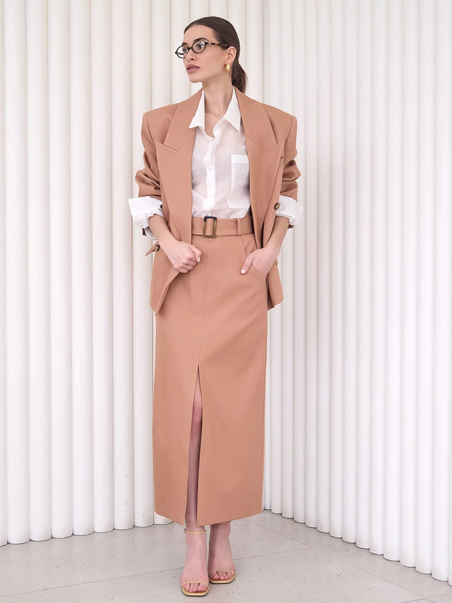 Блуза-рубашка воздушная I.B.W., цвет: молочный, BL030 купить онлайн