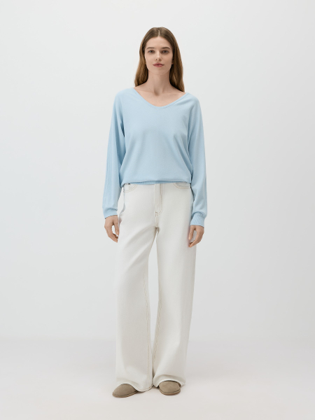 Пуловер летучая мышь Conso, цвет: голубой, KPL 260720 - голубой купить онлайн