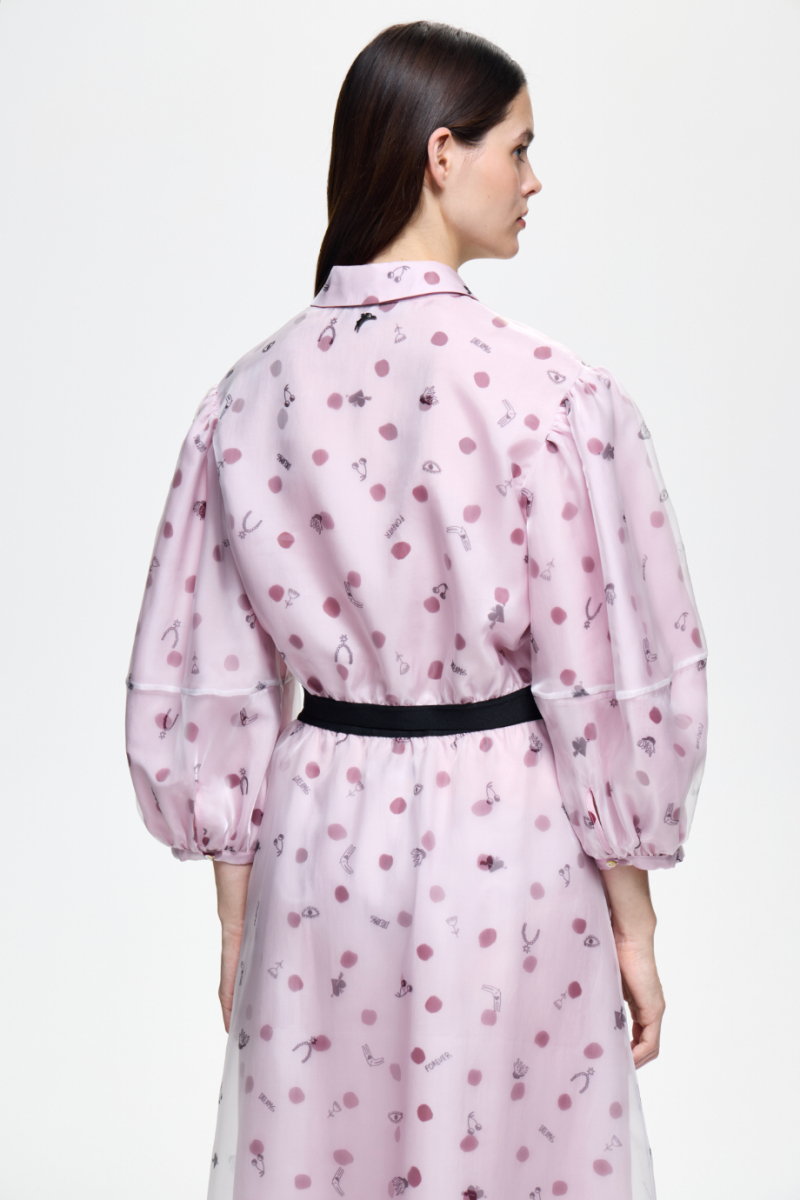 Блузка с эластичным поясом DREAMS BY ALENA AKHMADULLINA, цвет: розовый, 126102050204423/210000 купить онлайн