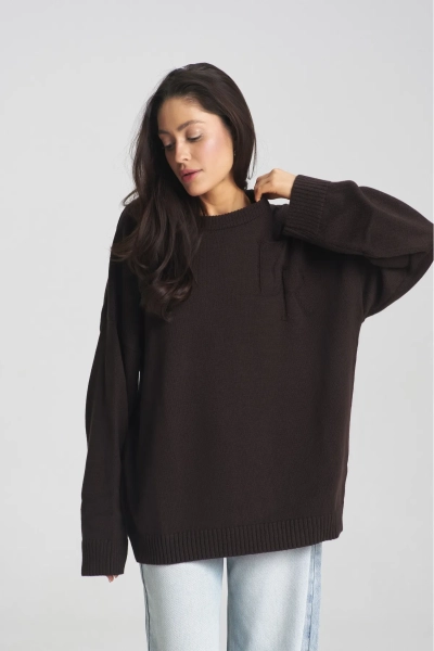 Джемпер Cotton ER Choco Erist store, цвет: шоколадный, НФ-00002295 купить онлайн