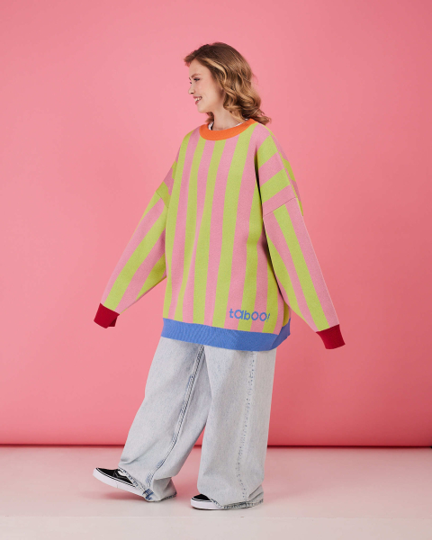 Свитер Тихий ритм TABOO, цвет: розовый, SV купить онлайн