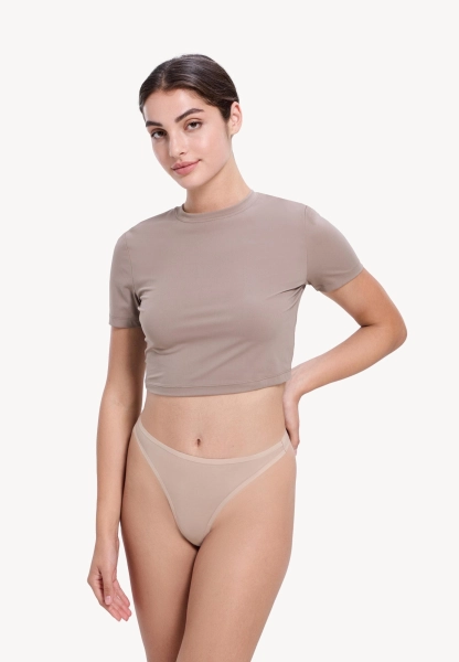 Трусы женские стринги из сетки MUTED, цвет: бежевый 905474.WPAN0016-Beige купить онлайн