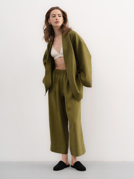 Костюм Annie Pear PURE LINEN, цвет: зеленый  |новая коллекция купить онлайн