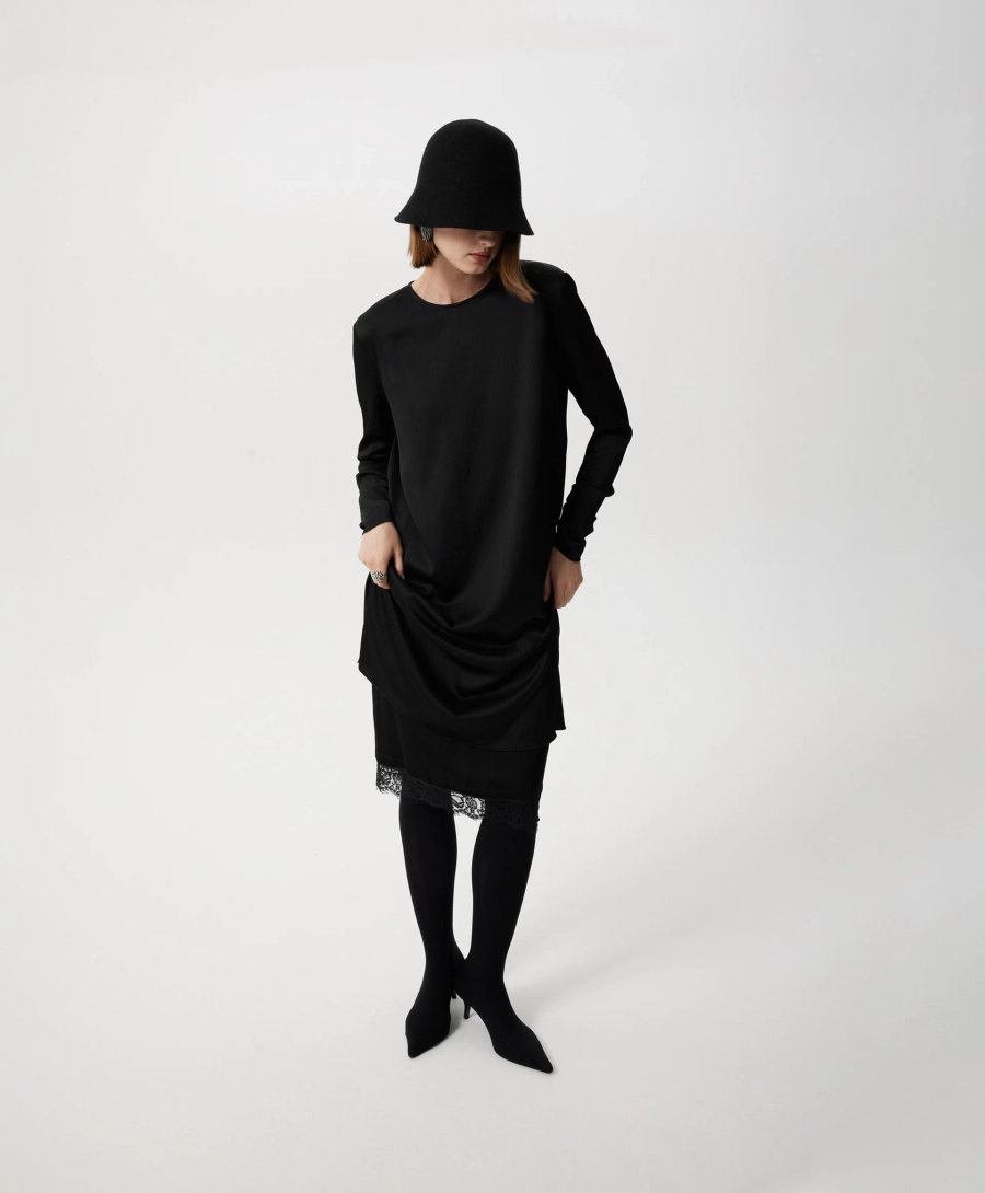 Платье прямое миди GLVR, цвет: Черный, 225G31GAC2509 купить онлайн