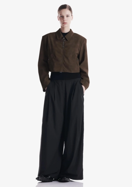 Укороченная куртка из экозамши KRAKATAU, цвет: коричневый, Qw576-7 купить онлайн