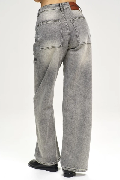 Джинсы RELAXED с потертостями Grey Erist store, цвет: серый, НФ-00003126 купить онлайн