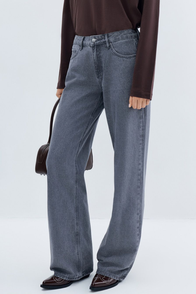 Джинсы из смесового хлопка TOPTOP, цвет: серый, TT.036.12903.801 купить онлайн