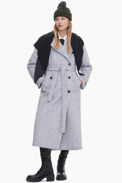 Шапка из смесовой шерсти мериноса TOPTOP, цвет: хаки TT.601.15345.510 купить онлайн