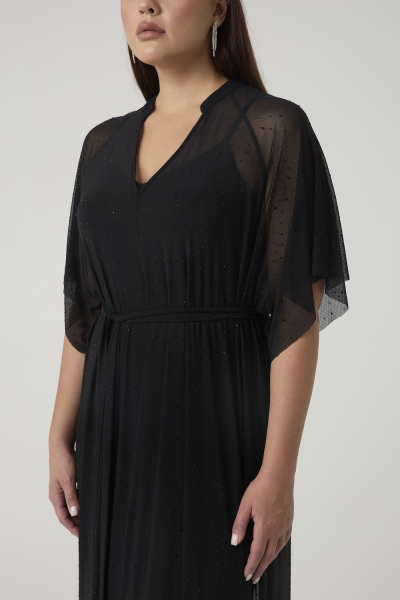 Платье-туника из сетки со стразами 4forms, цвет: Черный, 65525 купить онлайн
