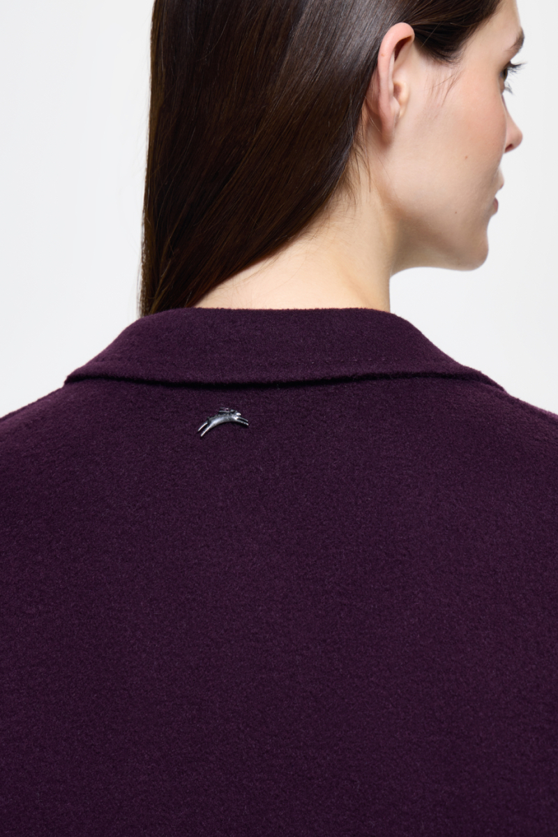 Пальто-кокон из шерсти DREAMS BY ALENA AKHMADULLINA, цвет: фиолетовый, 126101020204545/112000 купить онлайн