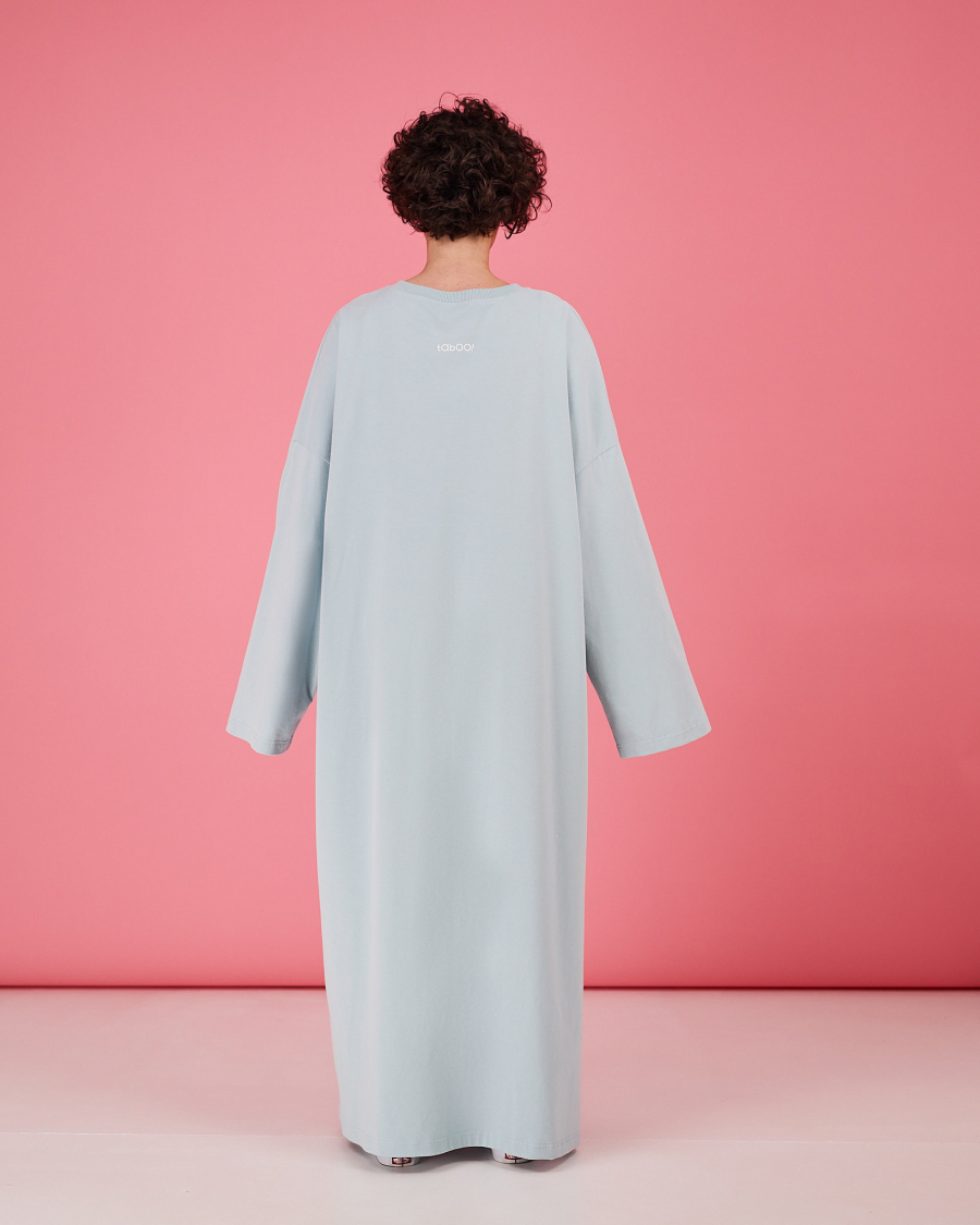 Платье-лонгслив TABOO, цвет: бирюзовый, DrLong-02 купить онлайн