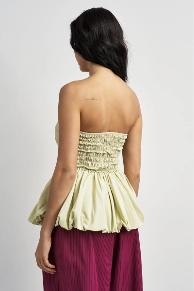 Топ-корсет с баской Erist store, цвет: Желтый, НФ-00003523 купить онлайн