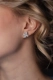 Серьги-пусеты из серебра с фианитами Tosya Store, цвет: серебро, 901062652 купить онлайн