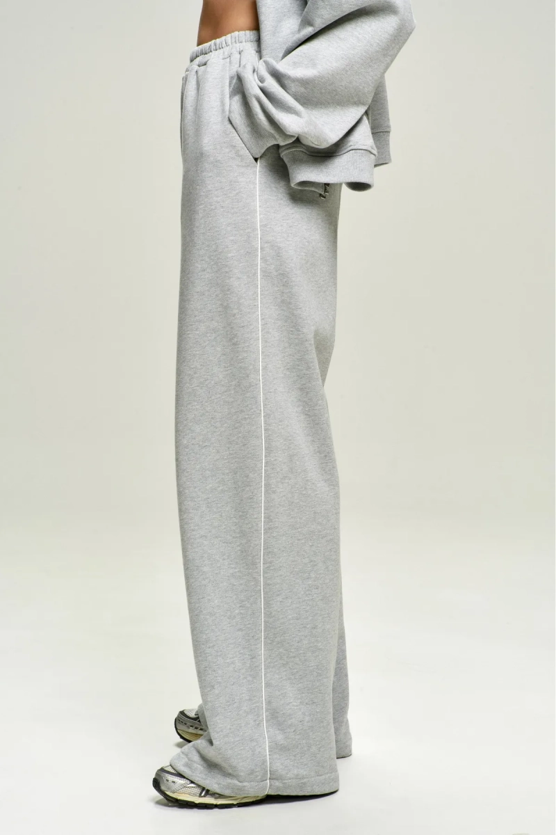 Брюки на кулиске Grey Melange Erist store, цвет: серый, НФ-00002845 купить онлайн