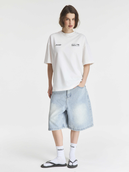 Футболка T-Shirt "Le bon départ" Brûler d'Amour, цвет: WHITE, BR202506DE01WHI00 купить онлайн