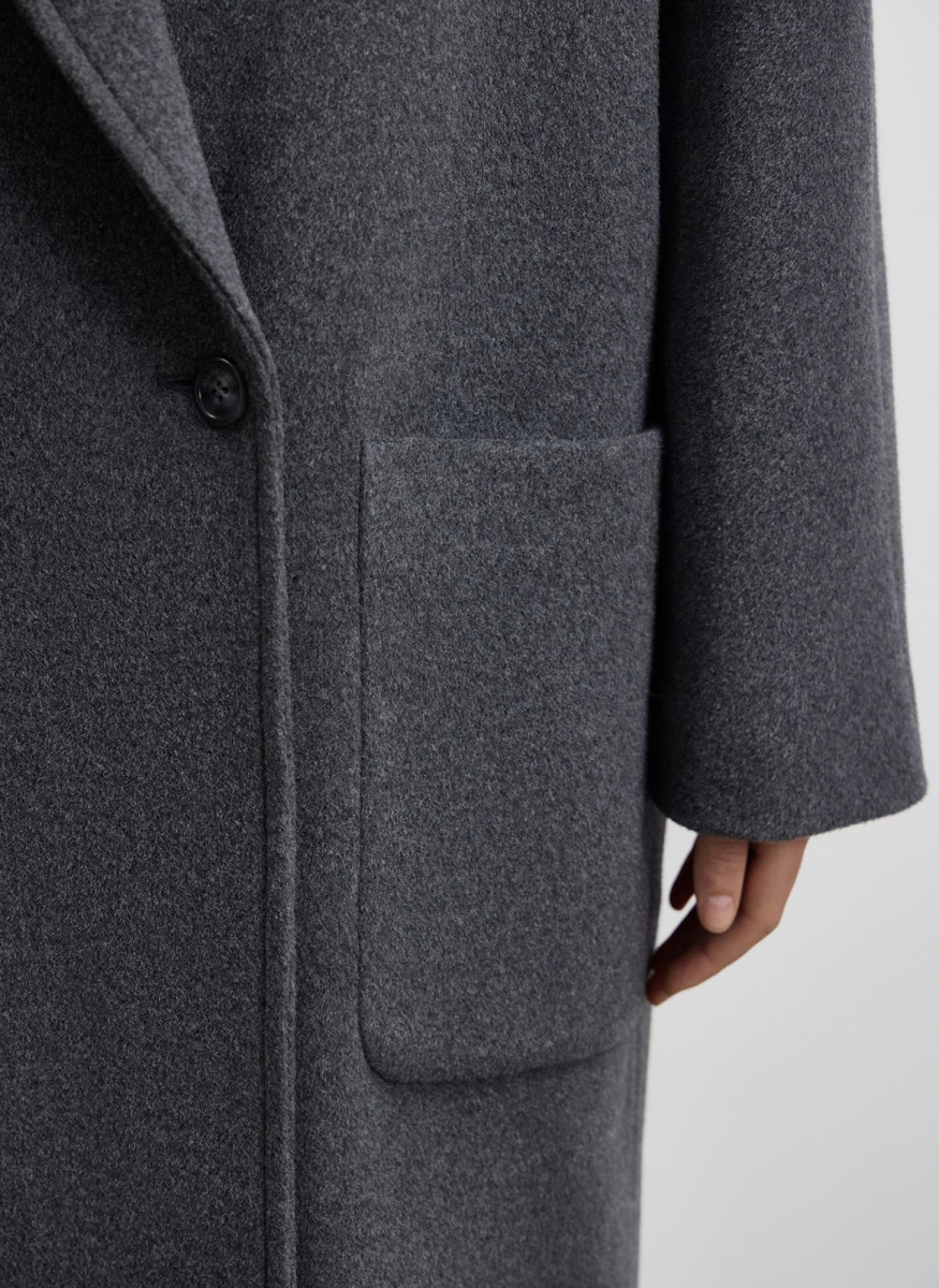 Пальто двубортное из шерсти и кашемира ALL WE NEED, цвет: серый, 2602W5112-03 купить онлайн