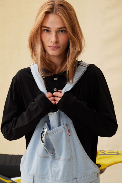 Джинсовый комбинезон SORRY, I’M NOT, цвет: голубой,  купить онлайн