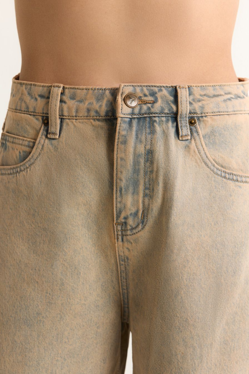 Джинсы из 100% хлопка TOPTOP, цвет: бежевый, TT.036.18849.110 купить онлайн