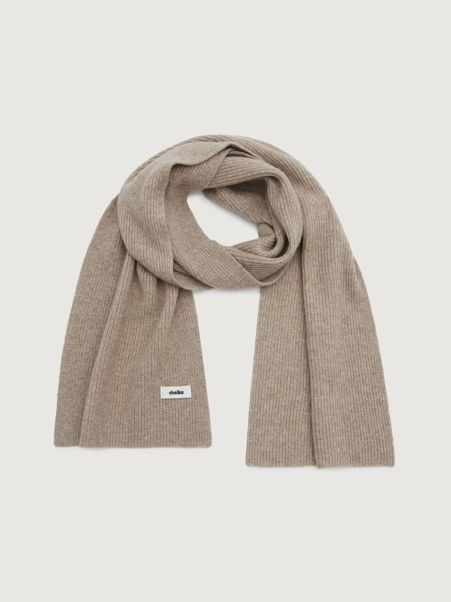 Шарф кашемировый Chaika, цвет: коричневый SF-16 купить онлайн