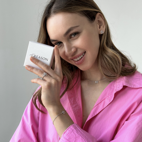 Кольцо Цветок с горным хрусталем The Reason, цвет: серебро, клц цвет хру купить онлайн