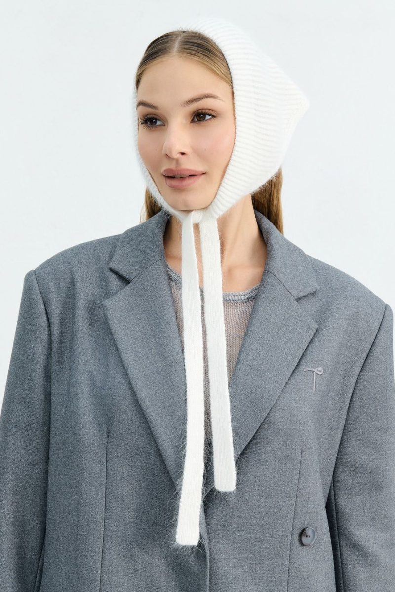 Чепчик с добавлением ангоры