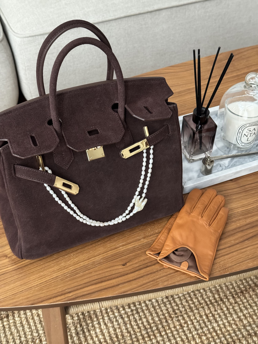 Сумка замшевая brand salad, цвет: коричневый J-704-PHR 8128 купить онлайн