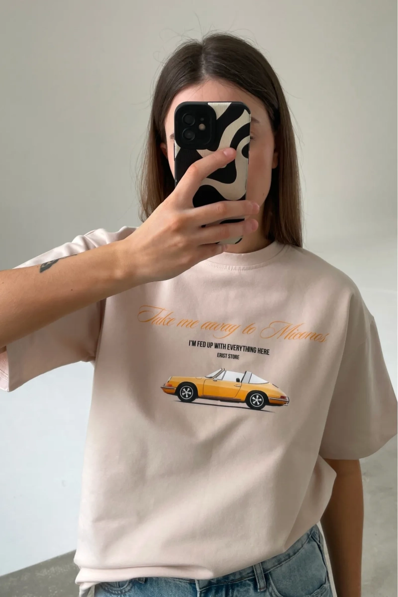 Футболка Миконос Erist store, цвет: бежевый, НФ-00003346 купить онлайн