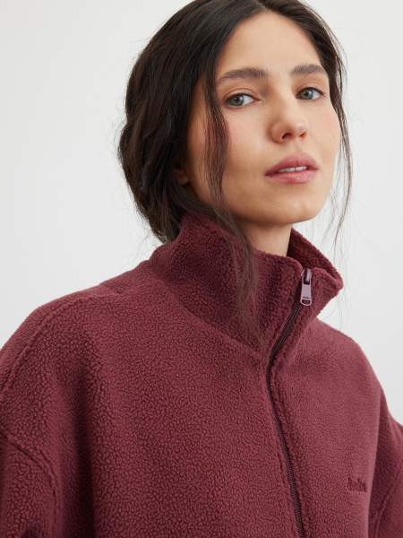 Толстовка из флиса с вышивкой Chaika, цвет: Бордовый, SS26HO05-61 купить онлайн