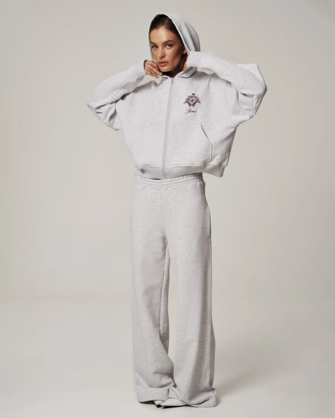 Худи YONS STUDIOS MELANGE YONS, цвет: серый, YO-787 купить онлайн