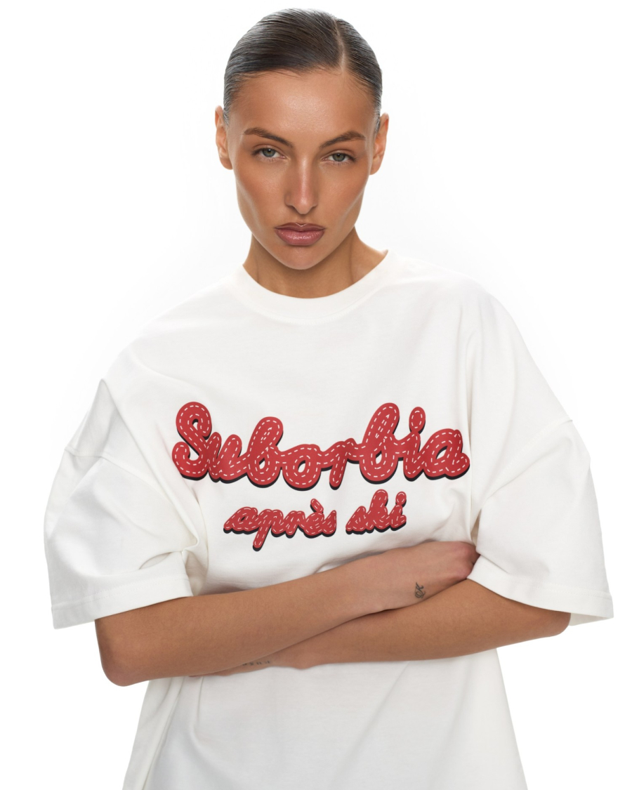 Футболка APRES SKI Suborbia, цвет: white-red, 006519 купить онлайн