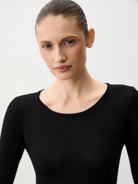 Боди из шерсти мериноса ANNA PEKUN, цвет: Черный, 32.1333.900 купить онлайн