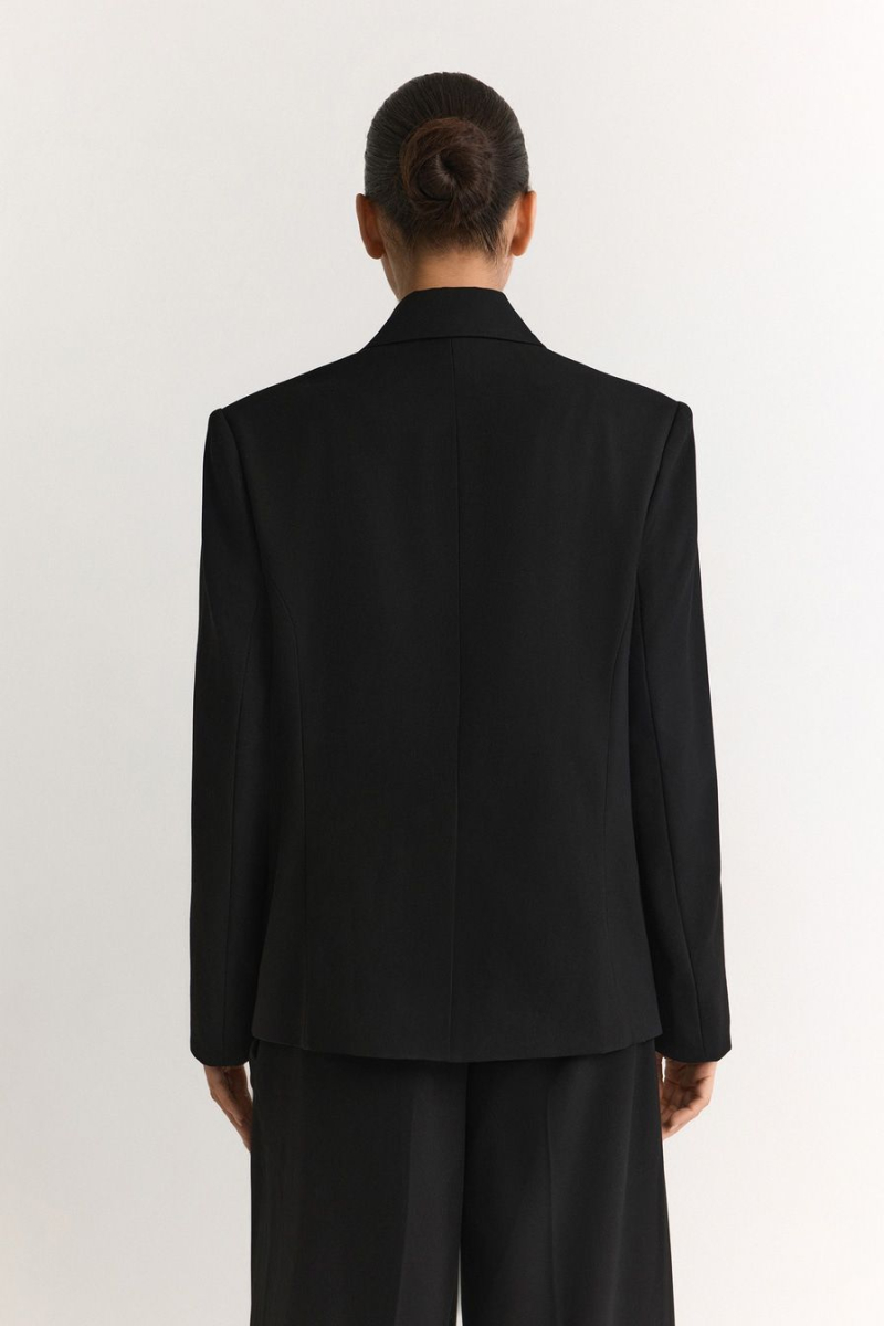 Жакет с вставками из денима TOPTOP, цвет: Черный, TT.060.18807.900 купить онлайн